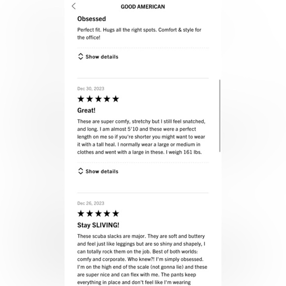 NWT 🆑 Exclusive Design Authentic Good American Sweatshirt So Chic And Unique - Picture 12 of 12